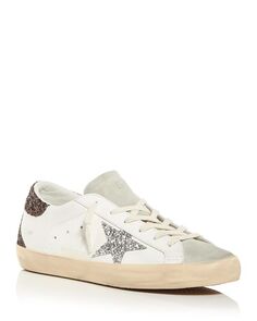 Женские низкие кеды Super-Star Golden Goose, цвет White