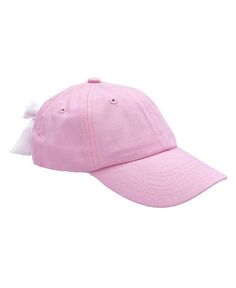 Бейсбольная кепка Palmer для девочек с розовым бантом - Little Kid Bits &amp; Bows, цвет Pink
