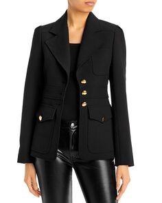 Куртка Amelia с зубчатыми лацканами A.L.C., цвет Black