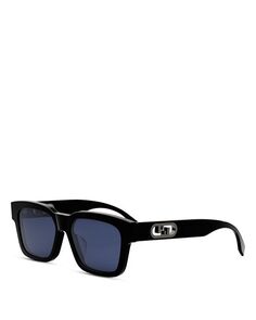 Прямоугольные солнцезащитные очки O&apos;Lock, 53 мм Fendi, цвет White