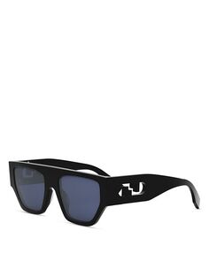 Солнцезащитные очки O&apos;Lock с геометрическим узором, 54 мм Fendi, цвет Black