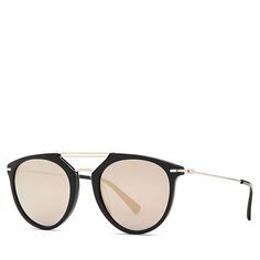 503 Круглые солнцезащитные очки, 53 мм Tumi, цвет Black