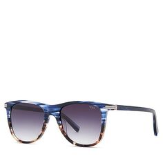 506 Двухцветные прямоугольные солнцезащитные очки, 53 мм Tumi, цвет Blue