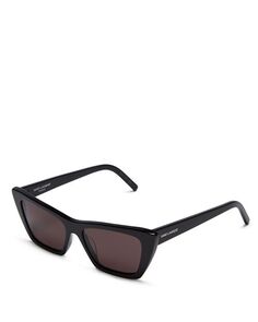 SL 276 Солнцезащитные очки «кошачий глаз» MICA, 53 мм Saint Laurent, цвет Gray