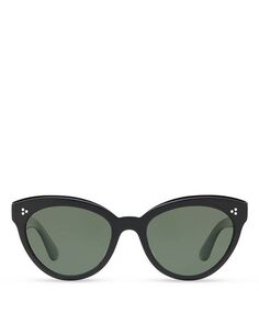 Поляризованные солнцезащитные очки Roella «кошачий глаз», 55 мм Oliver Peoples, цвет Black