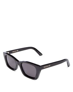 Солнцезащитные очки DiorMidnight S3I, прямоугольные, 52 мм DIOR, цвет Black
