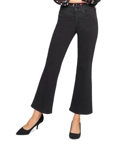 Свободные расклешенные джинсы Waist-Match цвета Black Rinse с высокой посадкой NYDJ, цвет Black