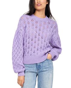 Вязаный шерстяной свитер Maeva Joie, цвет Purple