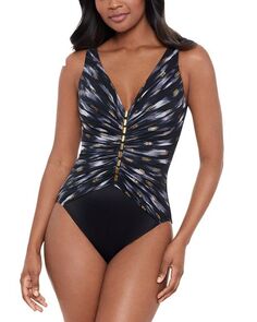 Сплошной купальник Bronze Reign Miraclesuit, цвет Black