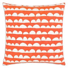 Декоративная подушка Lachen с абстрактными полосками, 20 x 20 дюймов Surya, цвет Orange