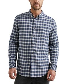 Рубашка Reid с длинными рукавами и пуговицами спереди Rails, цвет Blue