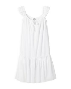 Ночная рубашка Celeste в швейцарский горошек Petite Plume, цвет White