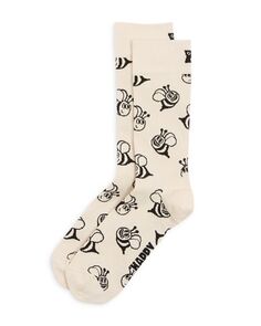 Носки с пчелами Happy Socks, цвет White