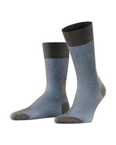 Мерсеризованный хлопок и amp; Нейлоновые двухцветные классические носки с эффектом тени Falke, цвет Gray