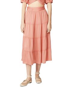 Многоярусная длинная юбка ba&amp;sh, цвет Pink Ba&Sh