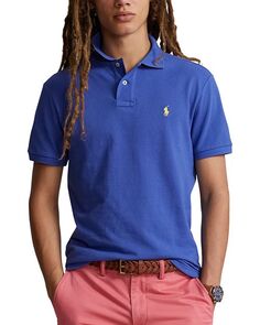 Классическая сетчатая рубашка-поло Polo Ralph Lauren, цвет Blue