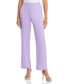 Широкие брюки с высокой посадкой Misook, цвет Purple