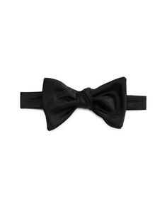 Формальный шелковый галстук-бабочка с завязками BOSS, цвет Black