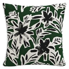 Пуховая подушка Cari, 20 x 20 дюймов Sparrow &amp; Wren, цвет Cari Floral Green Black