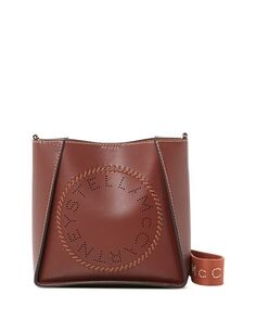 Миниатюрная сумка через плечо с логотипом Alter Mat Stella McCartney, цвет Brown