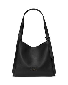 Большая сумка на плечо Knott из шагреневой кожи kate spade new york, цвет Black