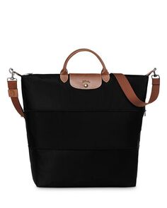 Оригинальная расширяемая дорожная нейлоновая сумка выходного дня Le Pliage Longchamp, цвет Black