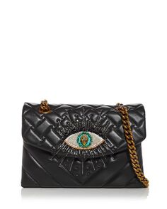 Кожаная сумка через плечо Kensington с украшением в виде глаз KURT GEIGER LONDON, цвет Black