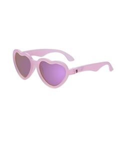 Матовые солнцезащитные очки с зеркальными линзами и фиолетовыми поляризованными линзами в форме розового сердца Babiators, цвет Pink