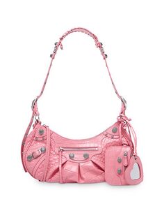 Маленькая сумка через плечо Le Cagole Balenciaga, цвет Pink