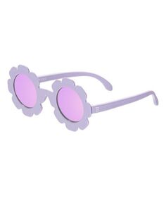 Неотразимые солнцезащитные очки с поляризационными зеркальными линзами и цветком ириса и лаванды Babiators, цвет Purple
