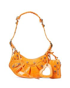 Сумка через плечо Le Cagole XS Balenciaga, цвет Orange