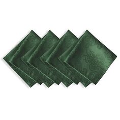 Жаккардовые дамасские салфетки Elrene Barcelona, набор из 4 шт. Elrene Home Fashions, цвет Green
