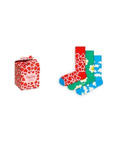 Подарочный набор носков I Flower U, 3 шт. Happy Socks, цвет Multi