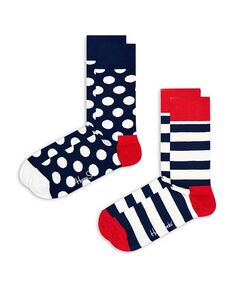 Классические носки из хлопковой смеси, упаковка из 2 шт. Happy Socks, цвет Multi