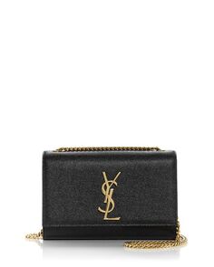 Маленькая кожаная сумка через плечо Kate Saint Laurent, цвет Black