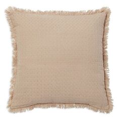 Декоративная подушка из вафельного хлопка Agra Roselli Trading, цвет White
