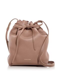 Миниатюрная сумка-мешок из мягкой кожи Mansur Gavriel, цвет Tan/Beige