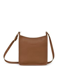 Ле Фулон&amp;;eacute; Кожаная сумка через плечо Longchamp, цвет Brown