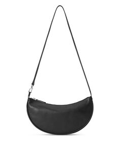 Кожаная сумка через плечо Walker среднего размера STAUD, цвет Black