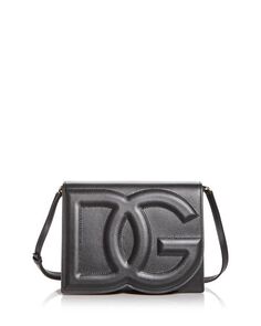Мини-кожаная сумка через плечо Dolce &amp; Gabbana, цвет Black