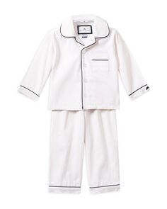 Белый пижамный комплект унисекс Petite Plume, цвет White