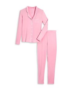 Топ Maia с длинными рукавами для девочек и amp; Пижамный комплект со штанами – для большого ребенка KatieJnyc, цвет Pink