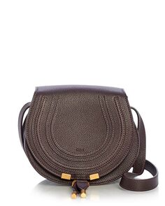 Маленькая кожаная сумка-седло Marcie Chloe, цвет Purple