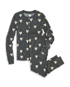 Пижамный комплект с принтом для девочек Honeydew, цвет Black