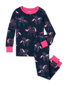 Пижамный комплект Pegasus Constellations для девочек реглан Hatley, цвет Blue