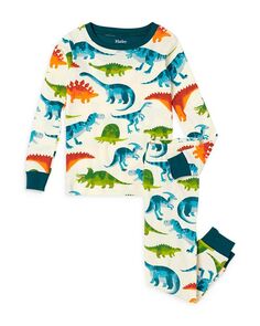 Для мальчиков 2 шт. Пижамы Dino Park из органического хлопка Hatley, цвет Multi