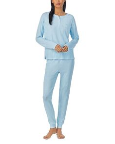 Длинный пижамный комплект в полоску от Ralph Lauren Ralph Lauren, цвет Blue