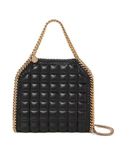 Стеганый эко-коврик Falabella Mini Tote Mini Tote Stella McCartney, цвет Black