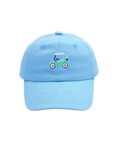 Бейсбольная кепка Golf Cart для мальчика синего цвета - Little Kid Bits &amp; Bows, цвет Blue