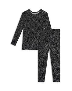 Пижамы Aggie в горошек для девочек – для малышей, маленьких детей Posh Peanut, цвет Black